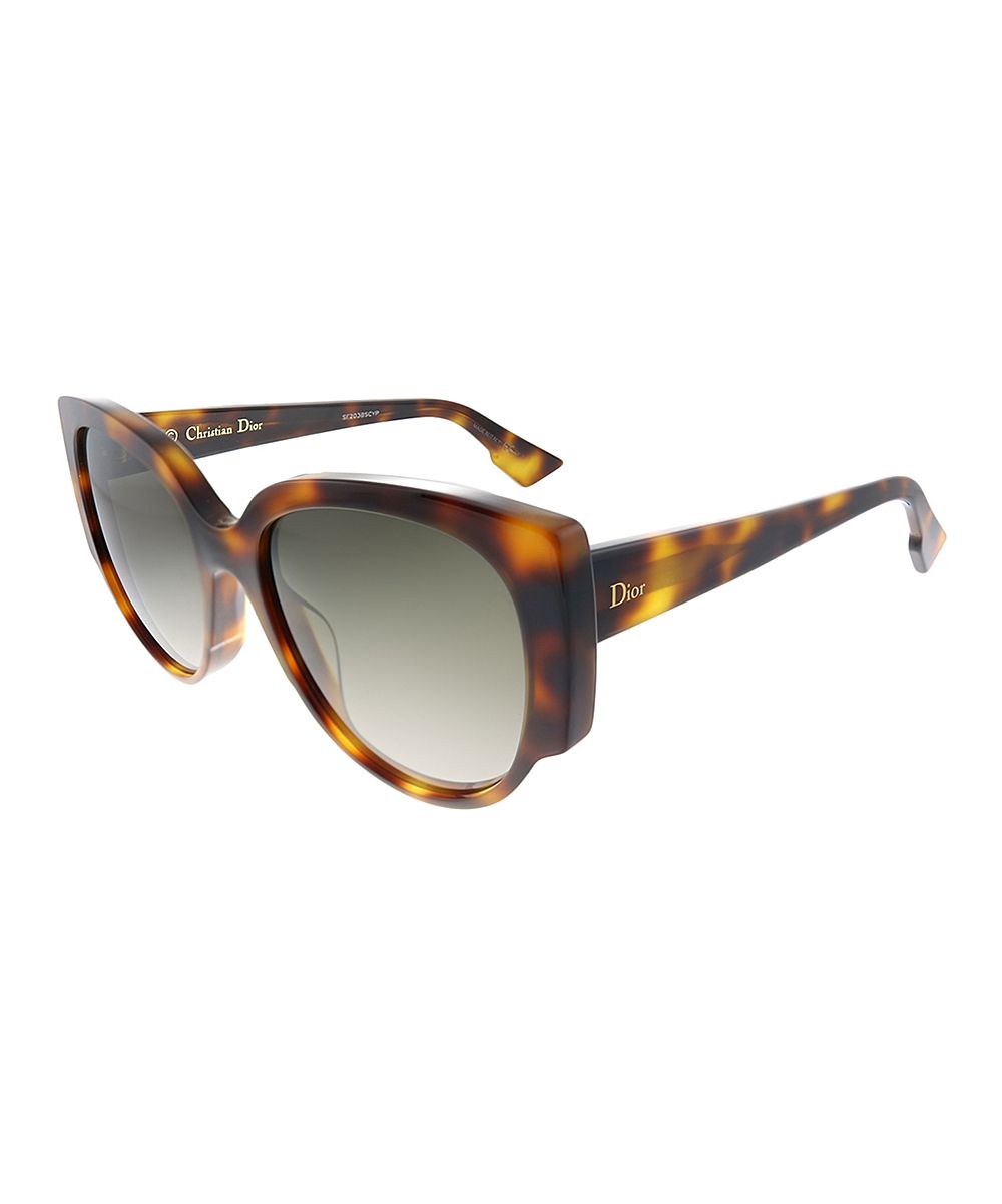 Dior Sunglasses - Brown Tortoise Oversize Sunglasses | Zulily