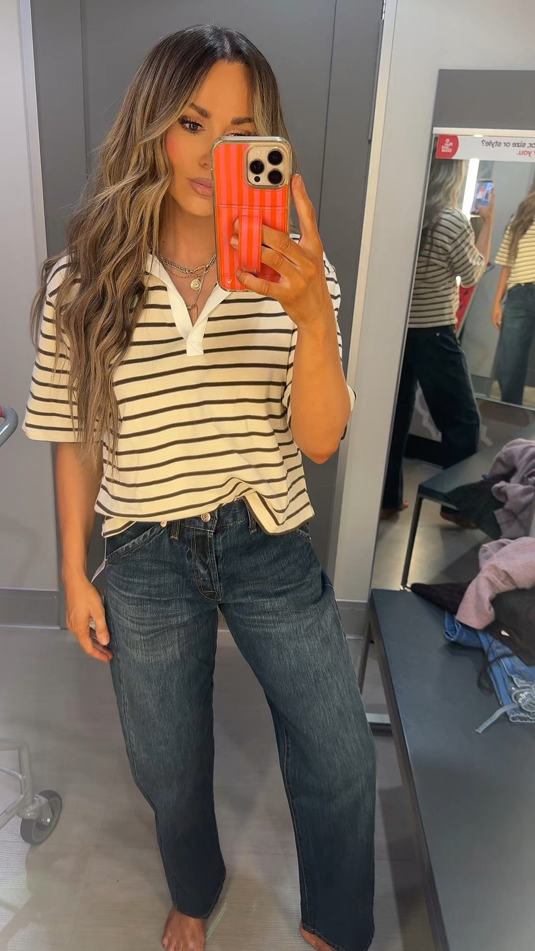 Jeans size 4
Top size small

#LTKSaleAlert #LTKOver40 #LTKTall