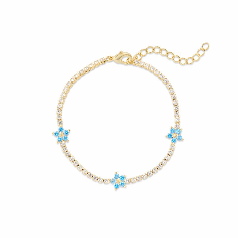 CZ Flower Tennis Bracelet | Rocksbox