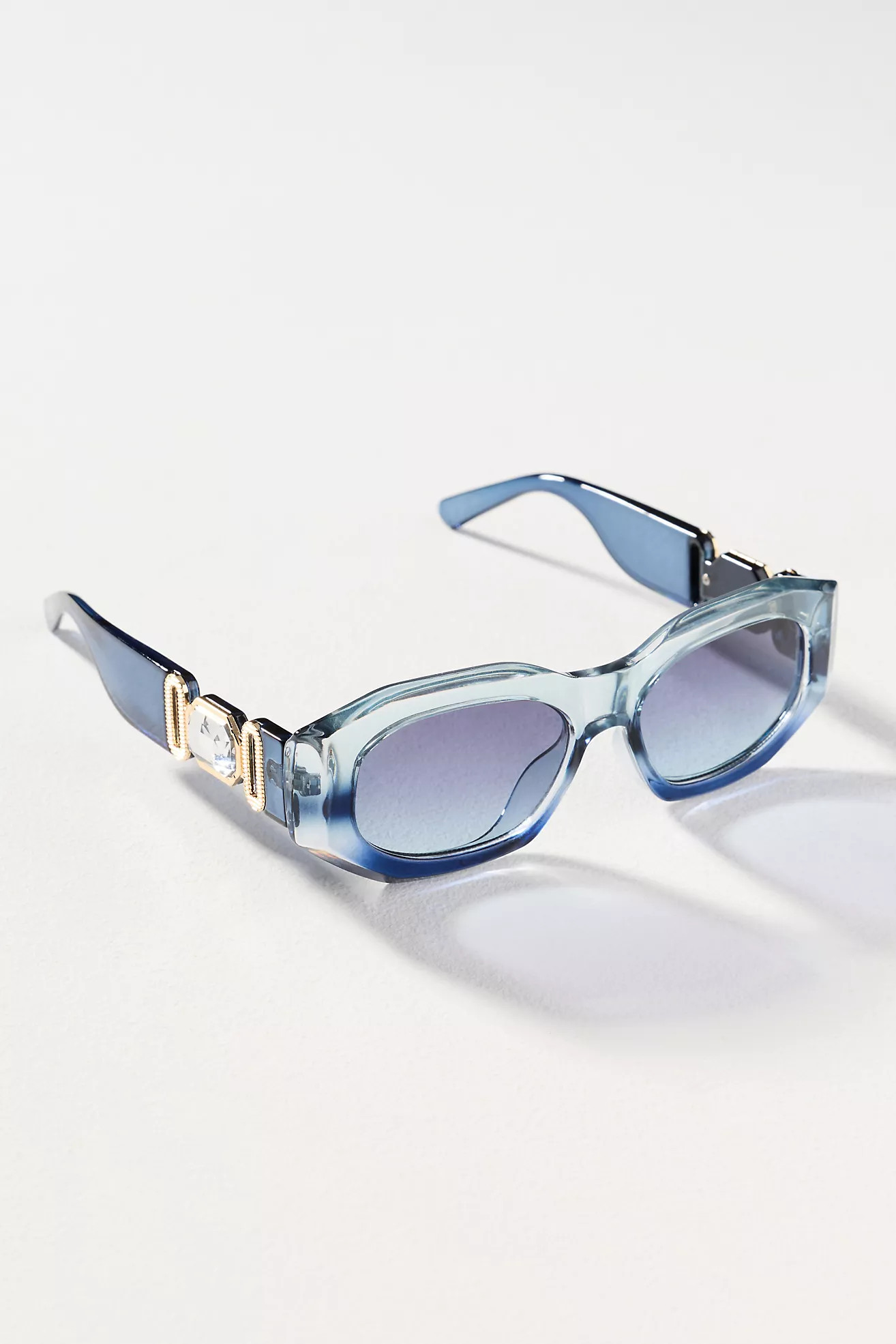 I-SEA Ombre Deco Rectangle Sunglasses | Anthropologie (US)