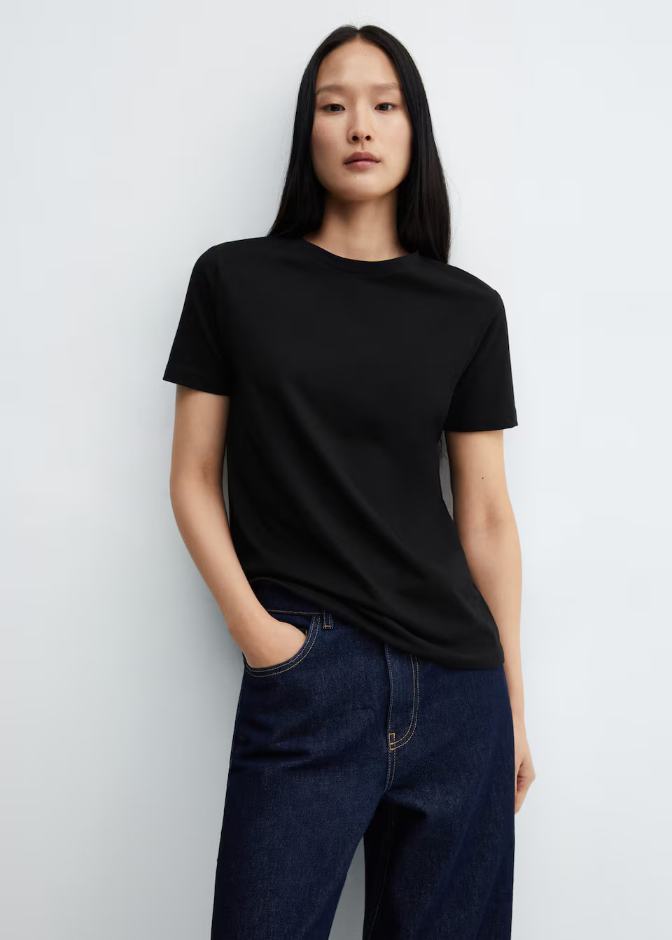 100% cotton t-shirt -  Women | Mango USA | MANGO (US)