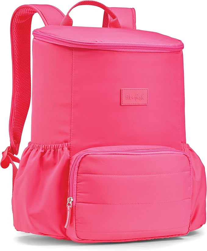 Fit & Fresh Insulated Backpack Soft Cooler – Leak-Resistant Beach & Travel Bag for Women, 24 Ca... | Amazon (US)