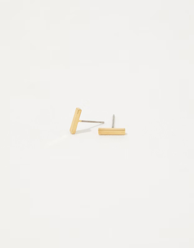Aerie Demi Fine Bar Stud Earrings | American Eagle Outfitters (US & CA)