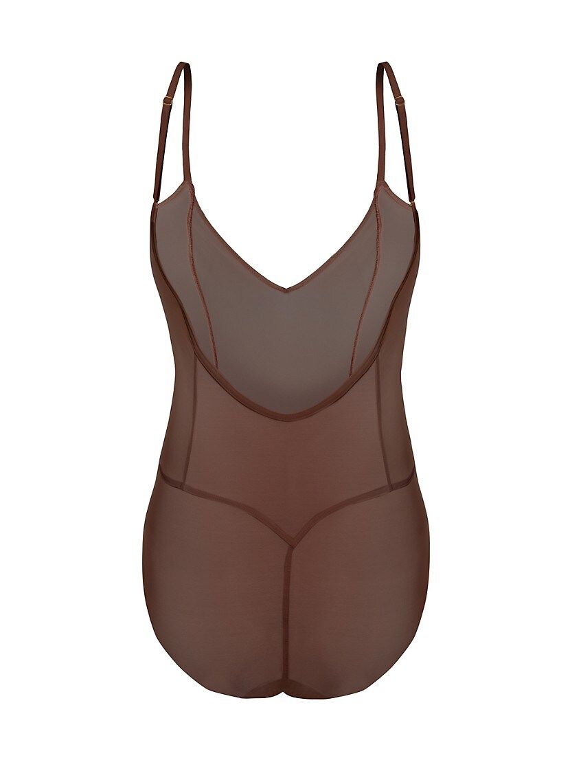 All Mesh Lowback Shape Bodysuit | Saks Fifth Avenue