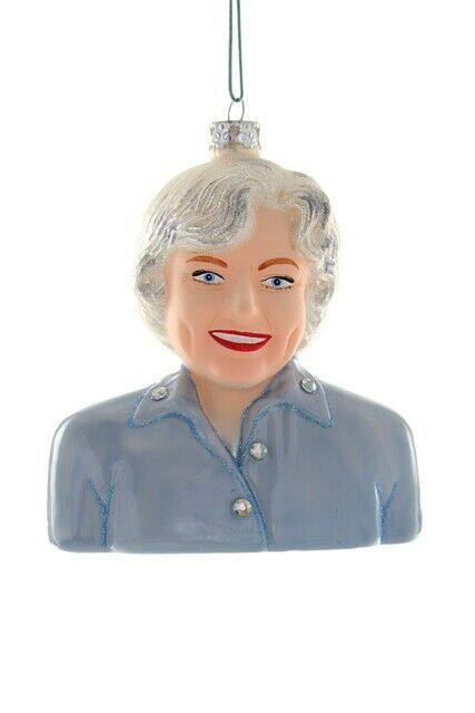 BETTY WHITE Glass Glittered Christmas Ornament, 4.75" Tall, by Cody Foster - Walmart.com | Walmart (US)