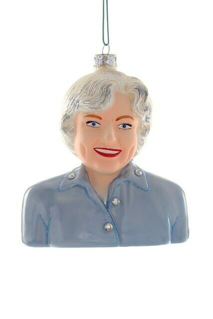 BETTY WHITE Glass Glittered Christmas Ornament, 4.75" Tall, by Cody Foster - Walmart.com | Walmart (US)