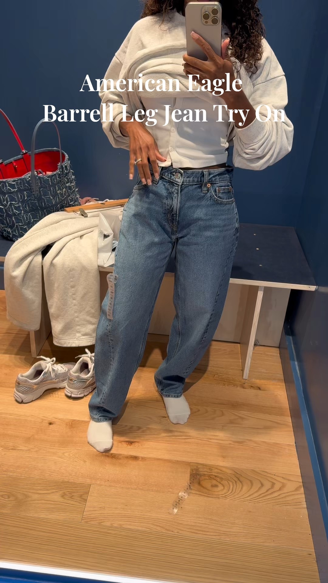 I did end up purchasing these, even though they fit big. I just added an extra button and the belted it. But the search for the perfect fitting barrel legged jean continues #smallgirlproblems #petitefashion #petitieinspo 

#LTKPetite