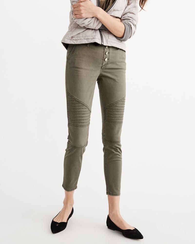 Military Skinny Ankle Pants | Abercrombie & Fitch US & UK