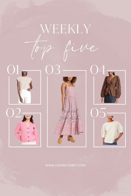 Your weekly top five is in and you all are loving these spring necessities from Target! 

#LTKunder50 #LTKSeasonal #LTKstyletip