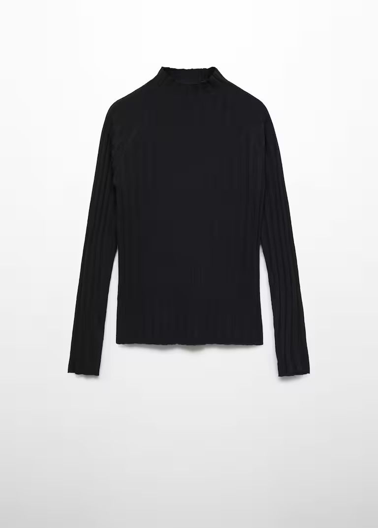High collar ribbed knit  sweaterREF. 57009098-FLURRIES-LM | MANGO (UK)