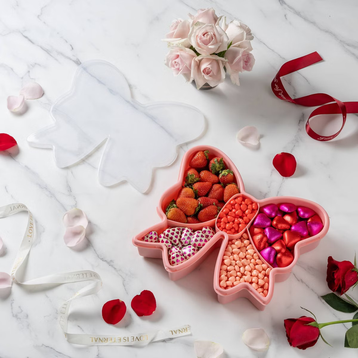 Cook With Color Large Sparkle Bow Snack Box Food Storage Container | Target