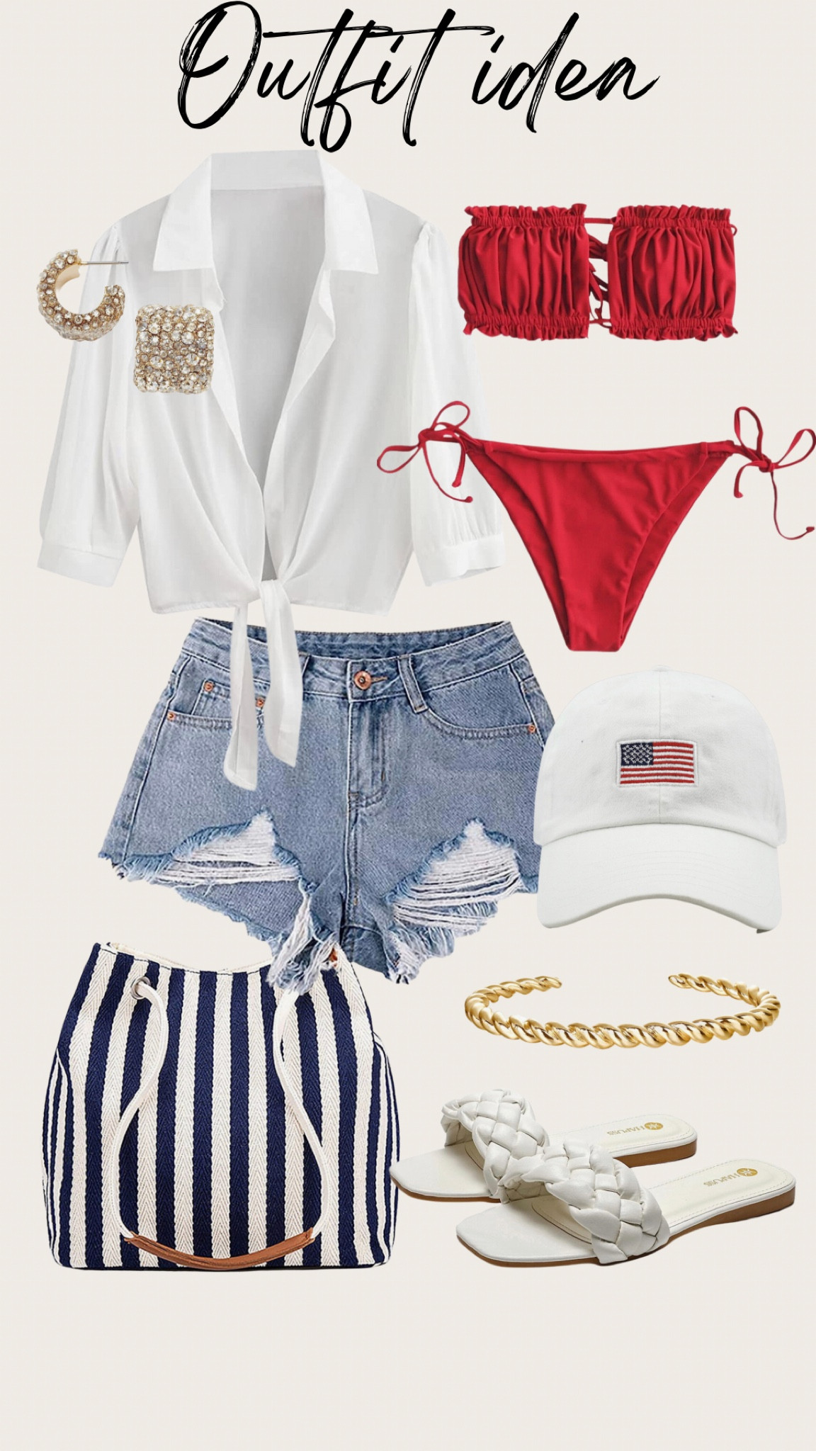 Outfit inspo for the 4th 

#LTKunder50 #LTKstyletip #LTKswim