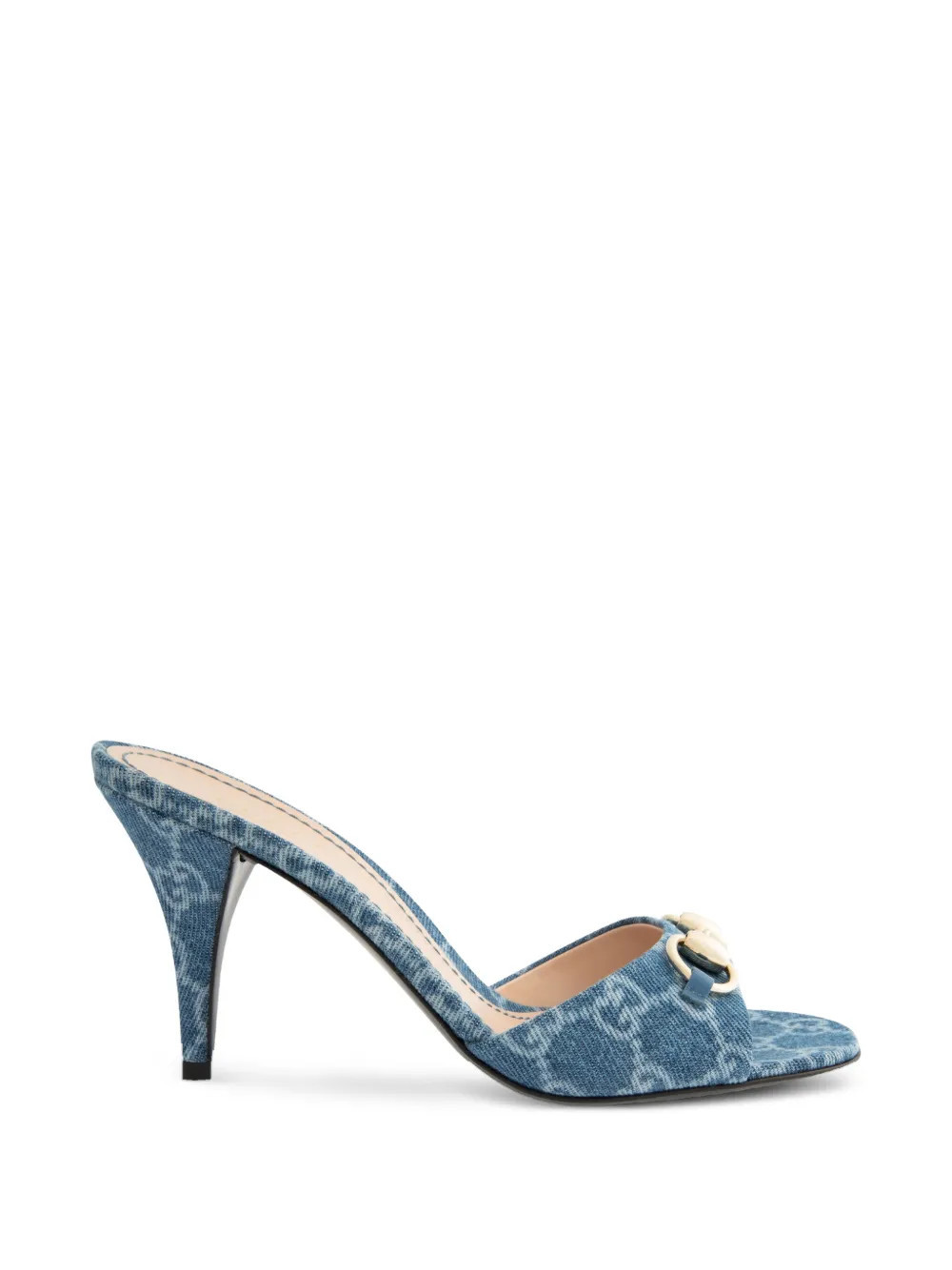 Gucci Horsebit monogram-jacquard sandals - Blue | Farfetch Global
