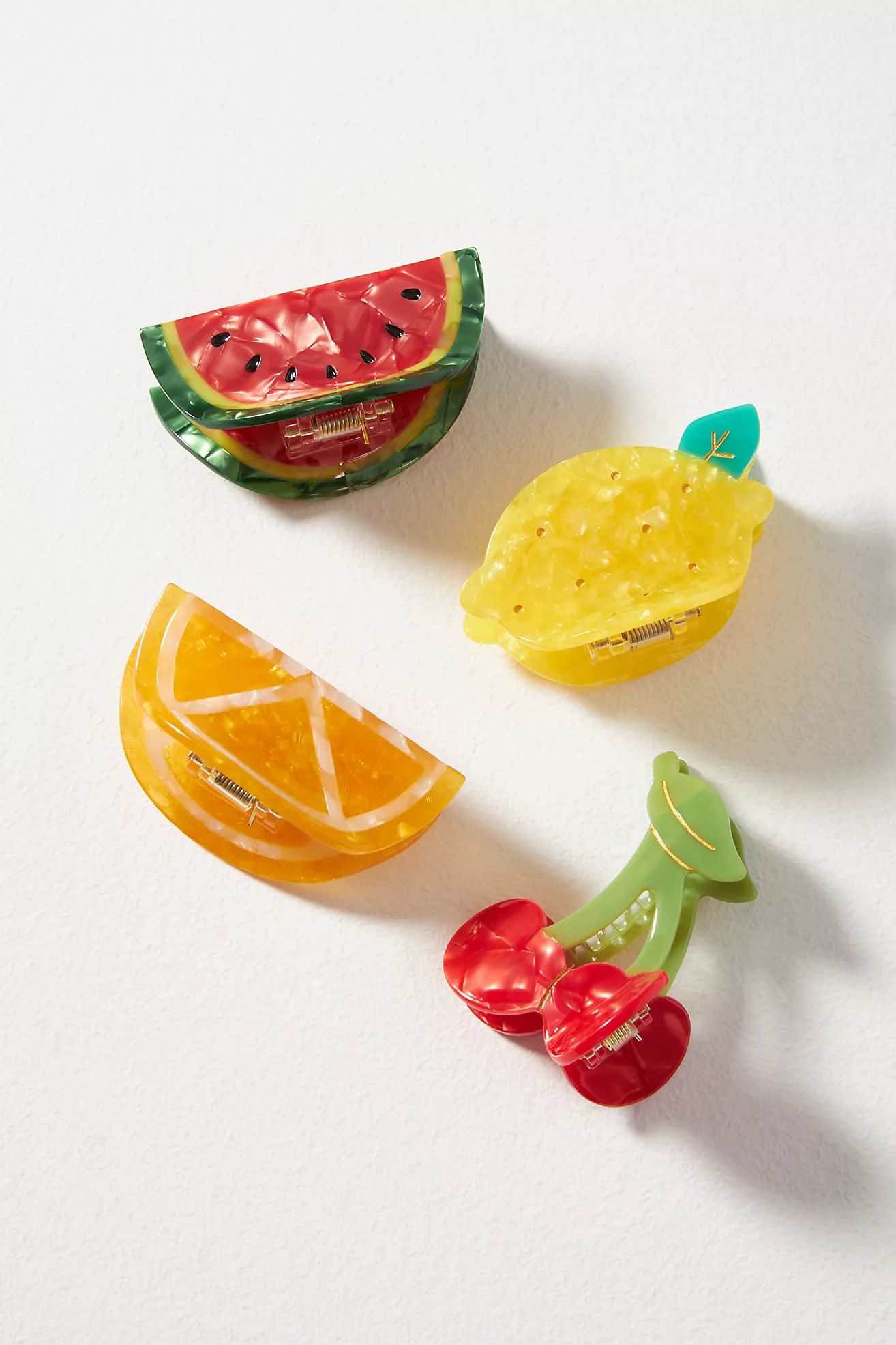 Small Fruit Claw Clips, Set of 4 | Anthropologie (US)