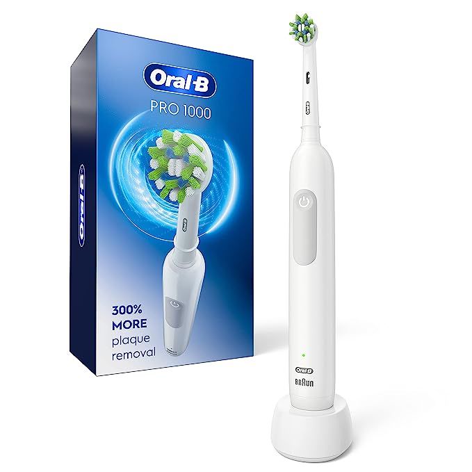 Oral-B Pro 1000 Power Rechargeable Electric Toothbrush Powered by Braun ,1 count , White (Packagi... | Amazon (US)