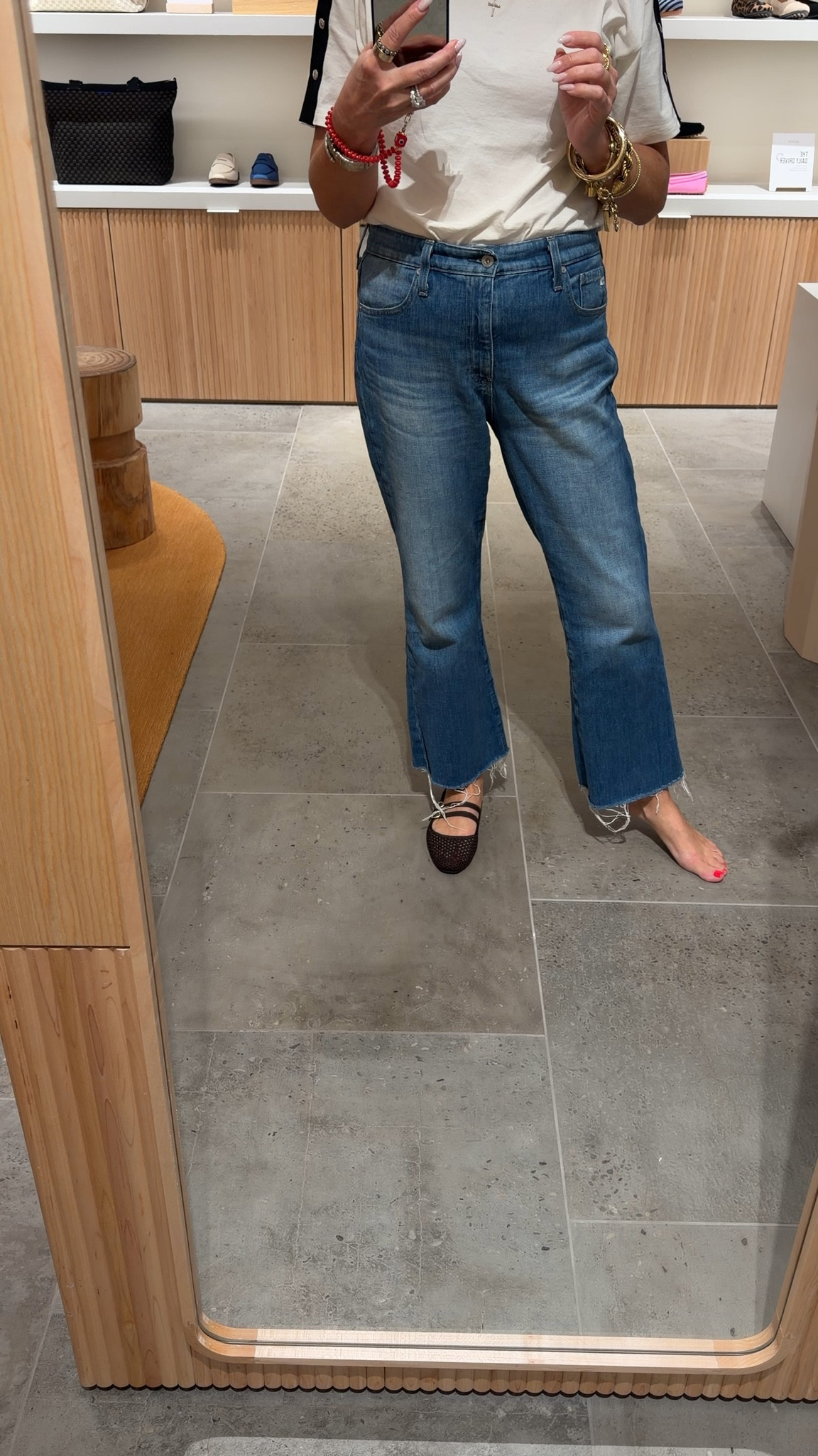AG jeans & my new mesh Rothys

#LTKootd #LTKOver40 #LTKSeasonal