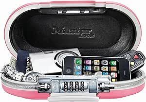 Master Lock Pink Portable Small Lock Box, Set Your Own Lock Combination Portable Safe, Personal T... | Amazon (US)
