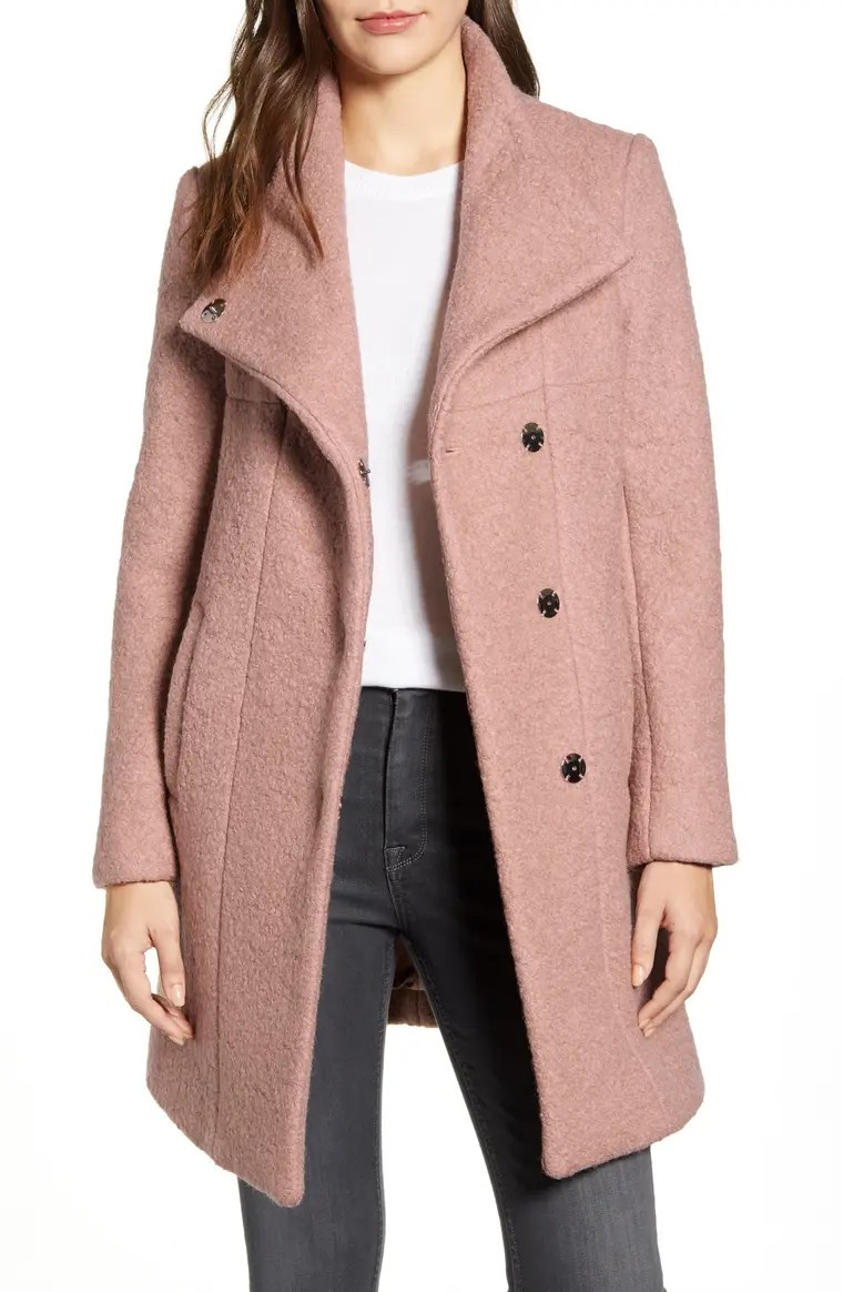 Wool Blend Bouclé Coat | Nordstrom