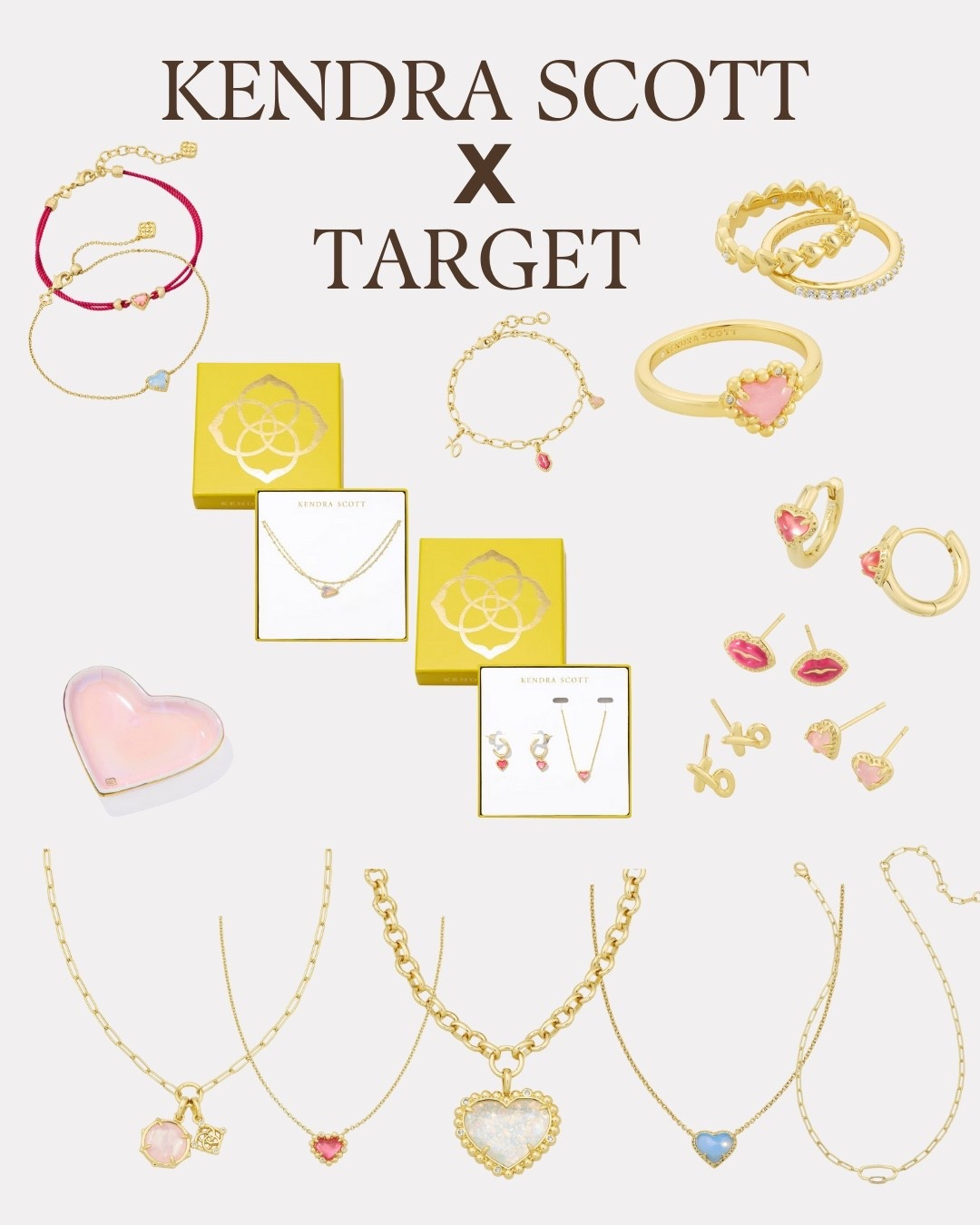 Loving these pieces from the Kendra Scott x Target collab! @Target #jewlrey #kendrascott #target #love #earrings 

#LTKValentine #LTKootd #LTKBeauty