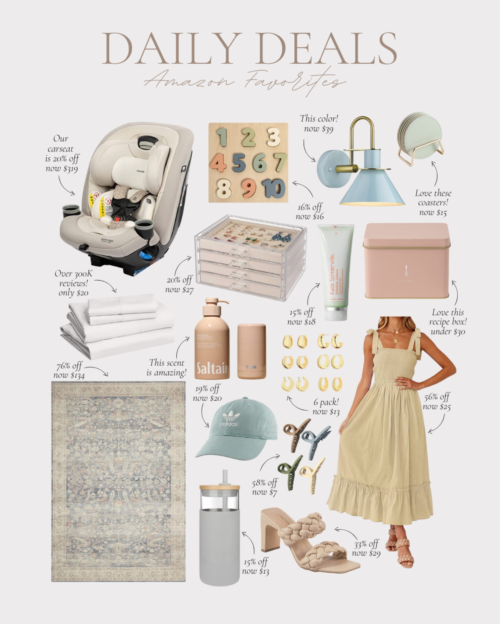 Daily deal - Amazon sale - home decor sale - Amazon must haves - Amazon fashion - furniture on sale - barware - candles - home - home accents - rugs - beauty 

#LTKhome #LTKSeasonal #LTKsalealert