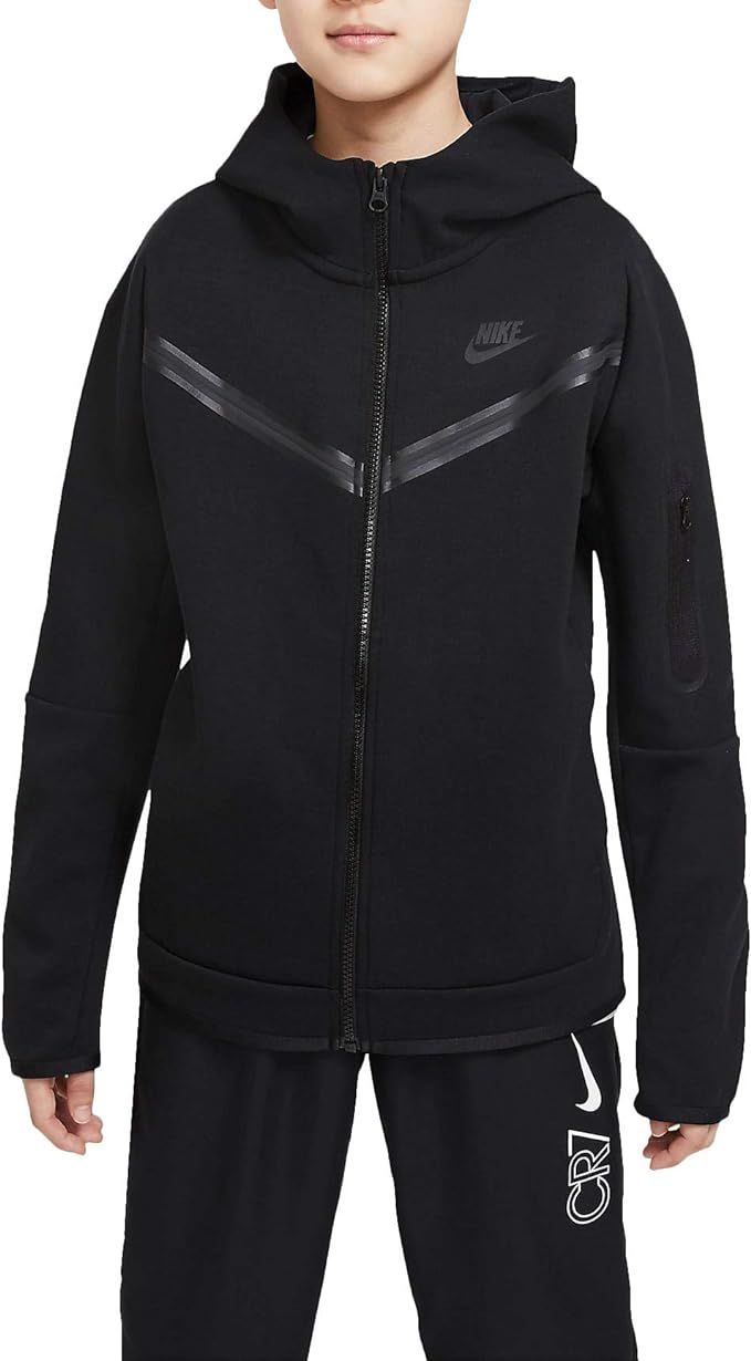 Nike Boy's Sportswear Tech Full Zip Fleece (Little Kids/Big Kids) | Amazon (US)