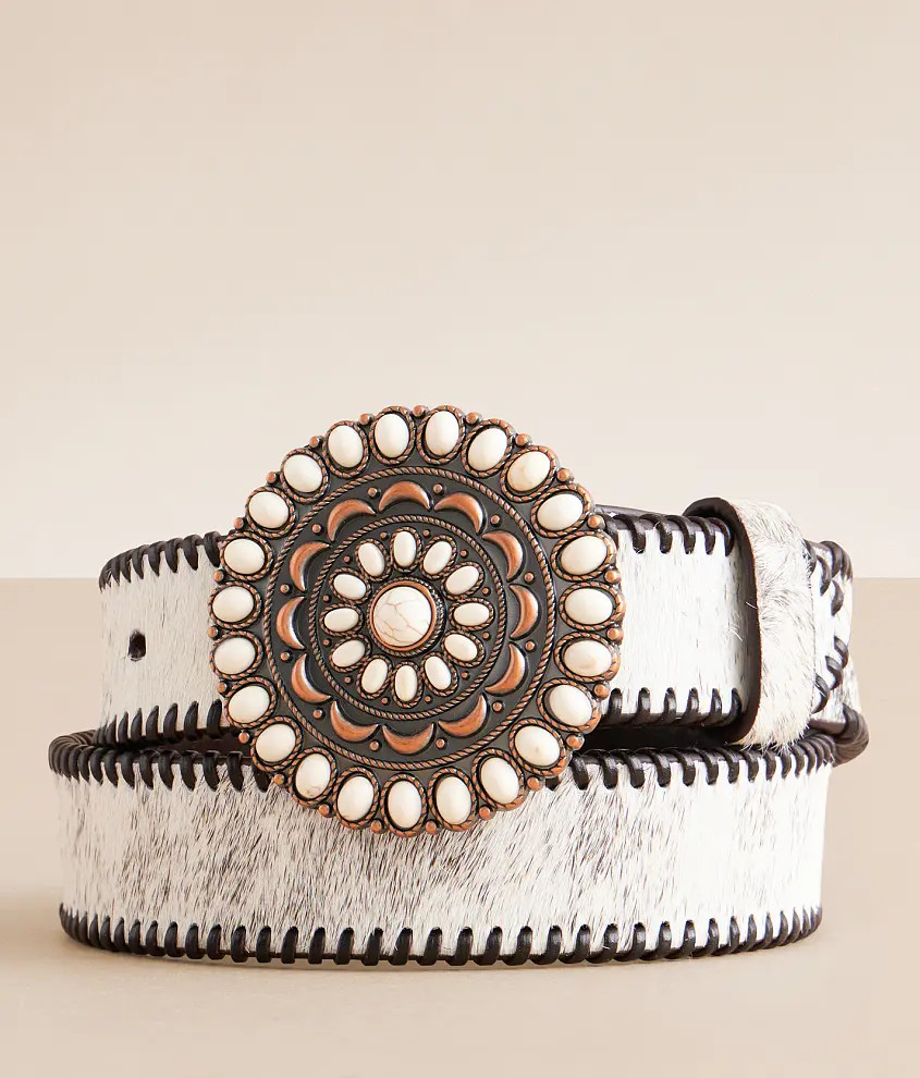 Whipstitch Leather Belt | Buckle
