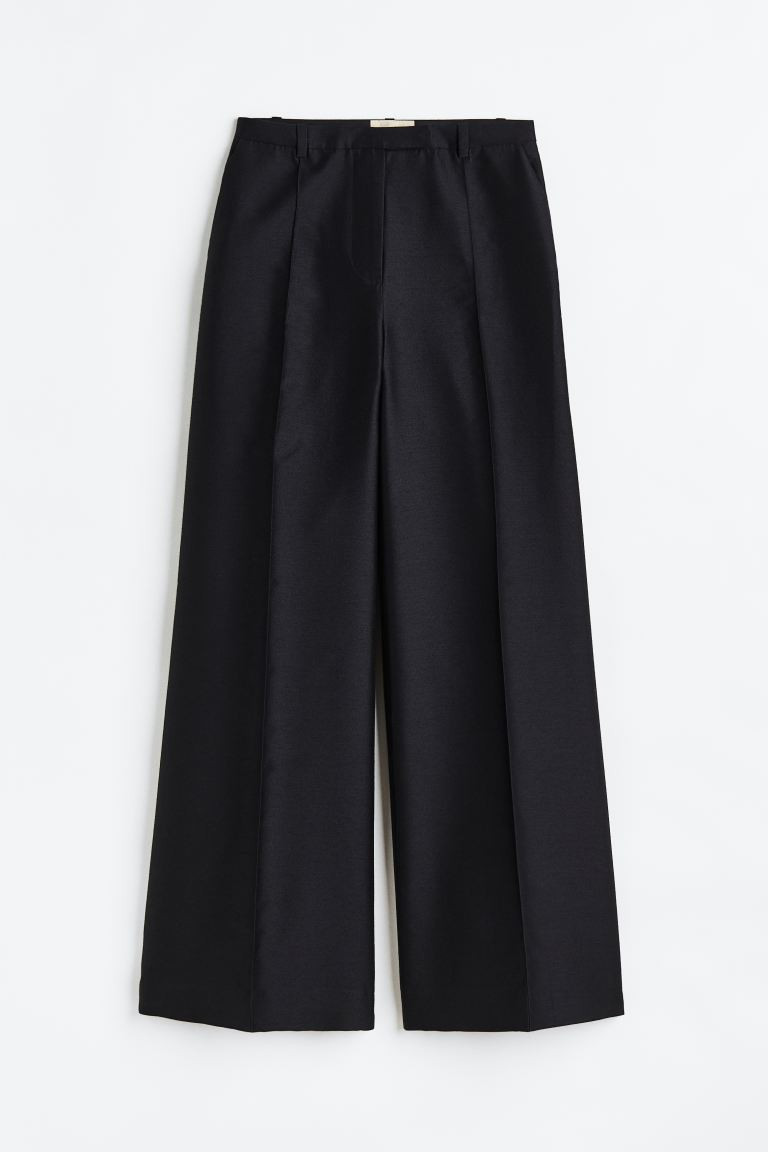 Silk-blend tailored trousers | H&M (UK, MY, IN, SG, PH, TW, HK)