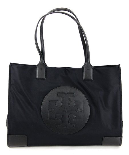 Tory Burch Black Ella Tote Bag | Zulily