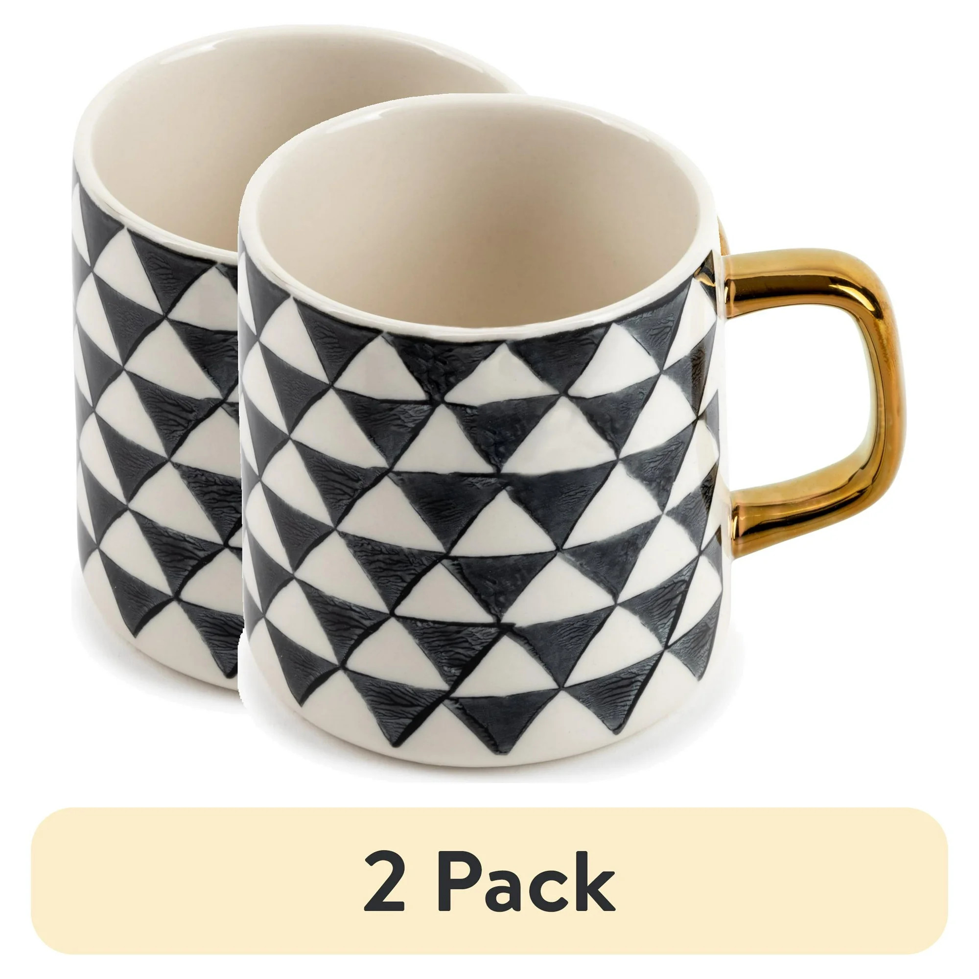 (2 pack) Thyme & Table Stoneware Mug, Medallion | Walmart (US)
