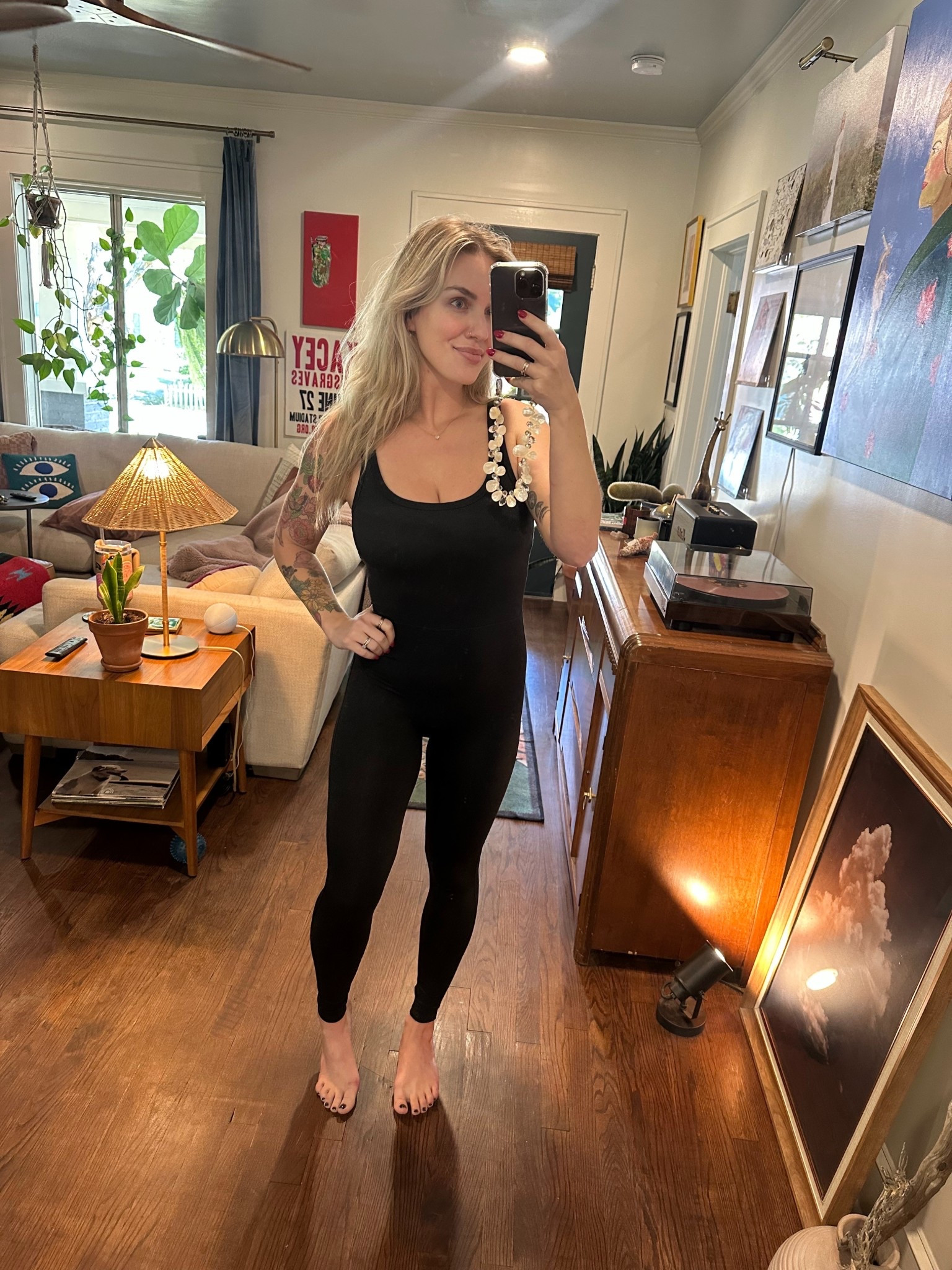 Today’s comfy cozy work from home fit!! It looks like this jumpsuit is still in stock and over 50% off 🫶🏼💃🏼

#LTKSaleAlert #LTKFindsUnder100 #LTKSeasonal