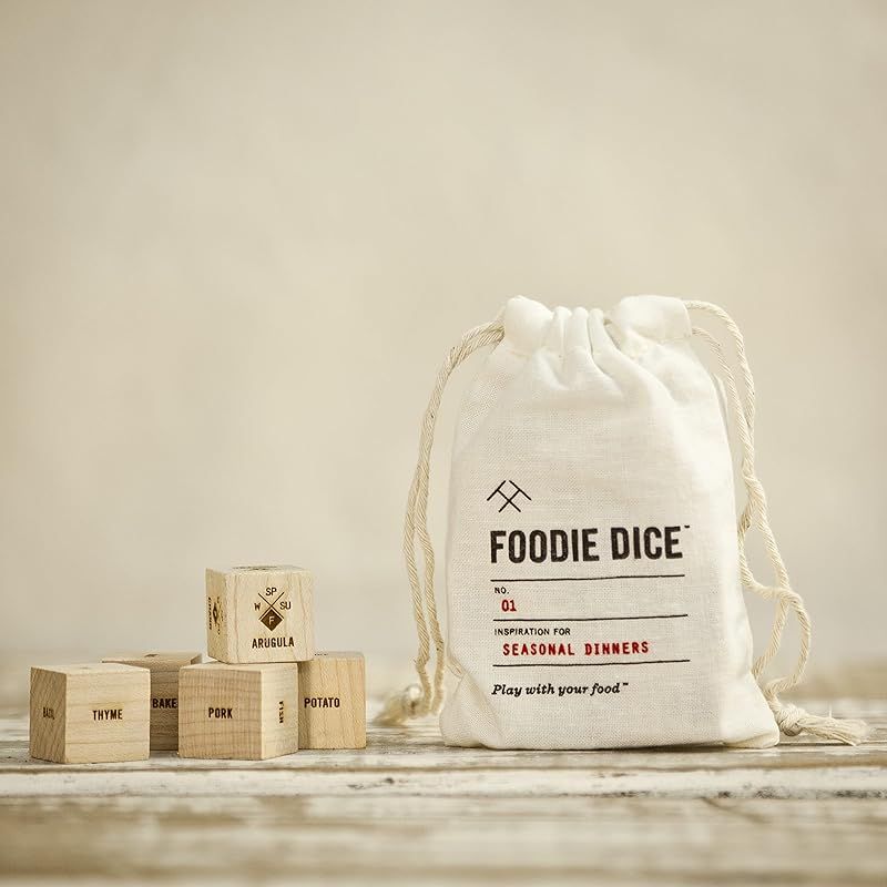 Foodie Dice® No. 1 Seasonal Dinners (pouch) // Foodie gift, cooking gift, date night, Valentine'... | Amazon (US)