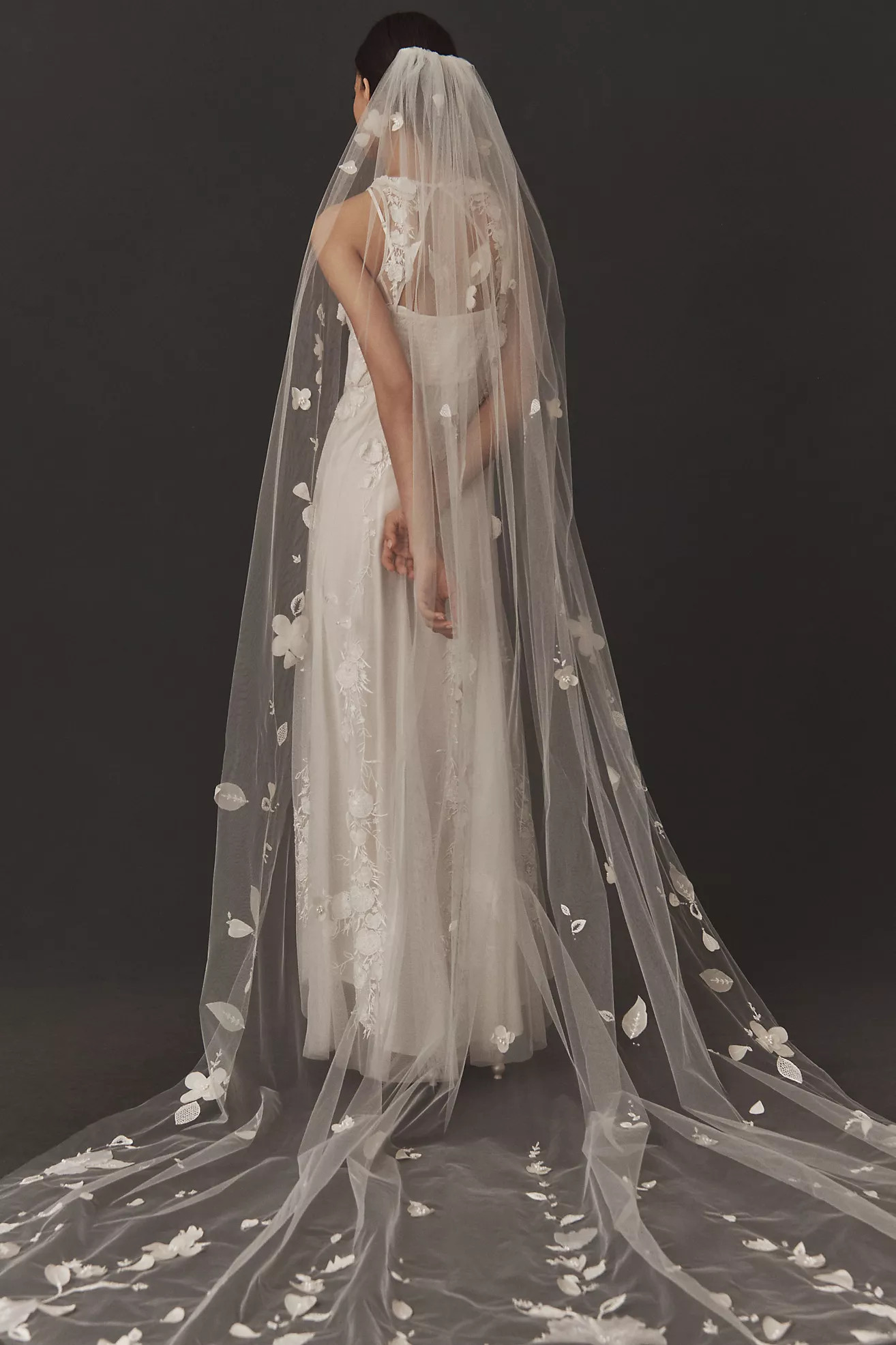Blossom Veils Floral Veil | Anthropologie (US)