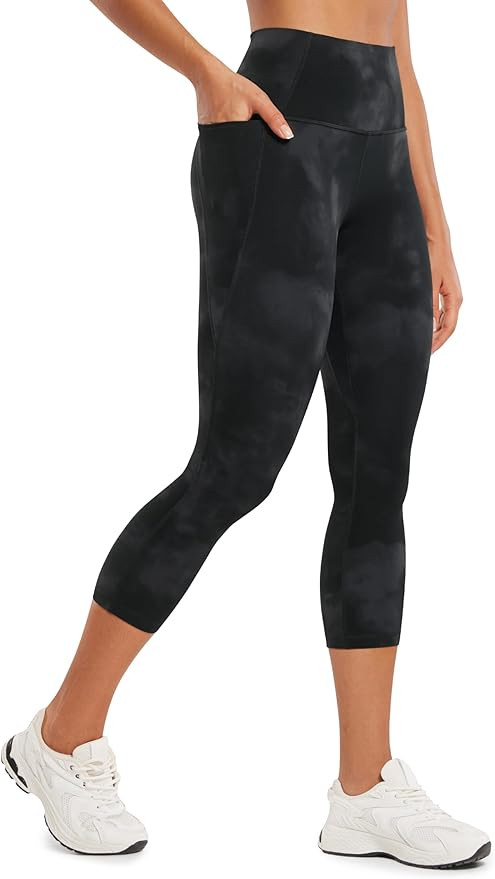 CRZ YOGA Womens Butterluxe Workout Capri Leggings with Pockets 21 Inches - High Waisted Gym Athle... | Amazon (US)
