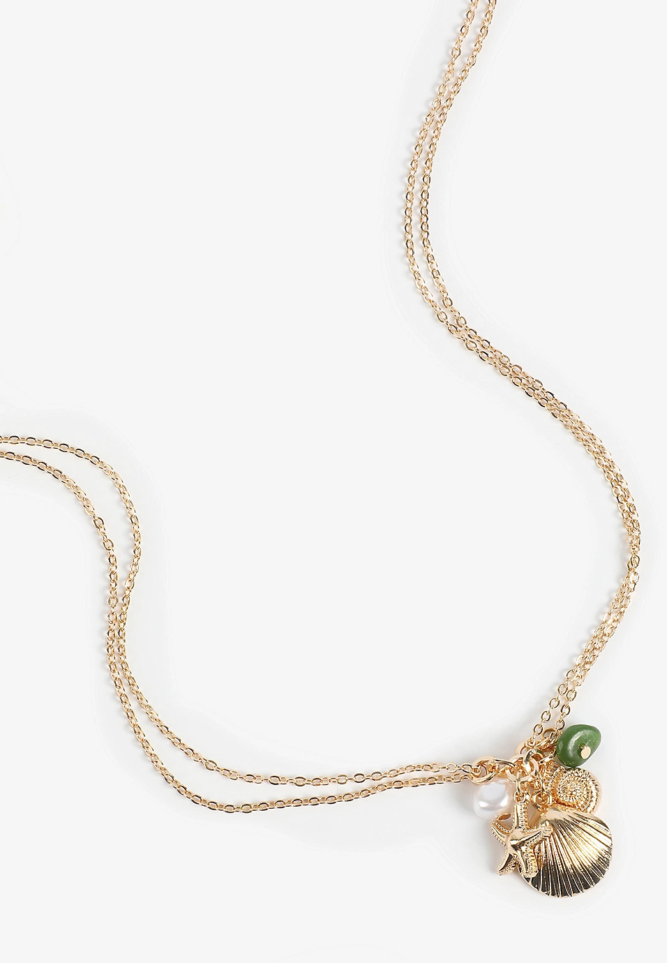 Gold Shell Charm Pendant Necklace | Maurices