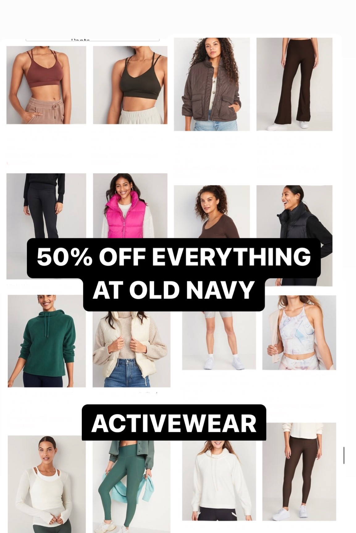 50% off everything at Old Navy! 

#LTKsalealert #LTKunder50 #LTKunder100