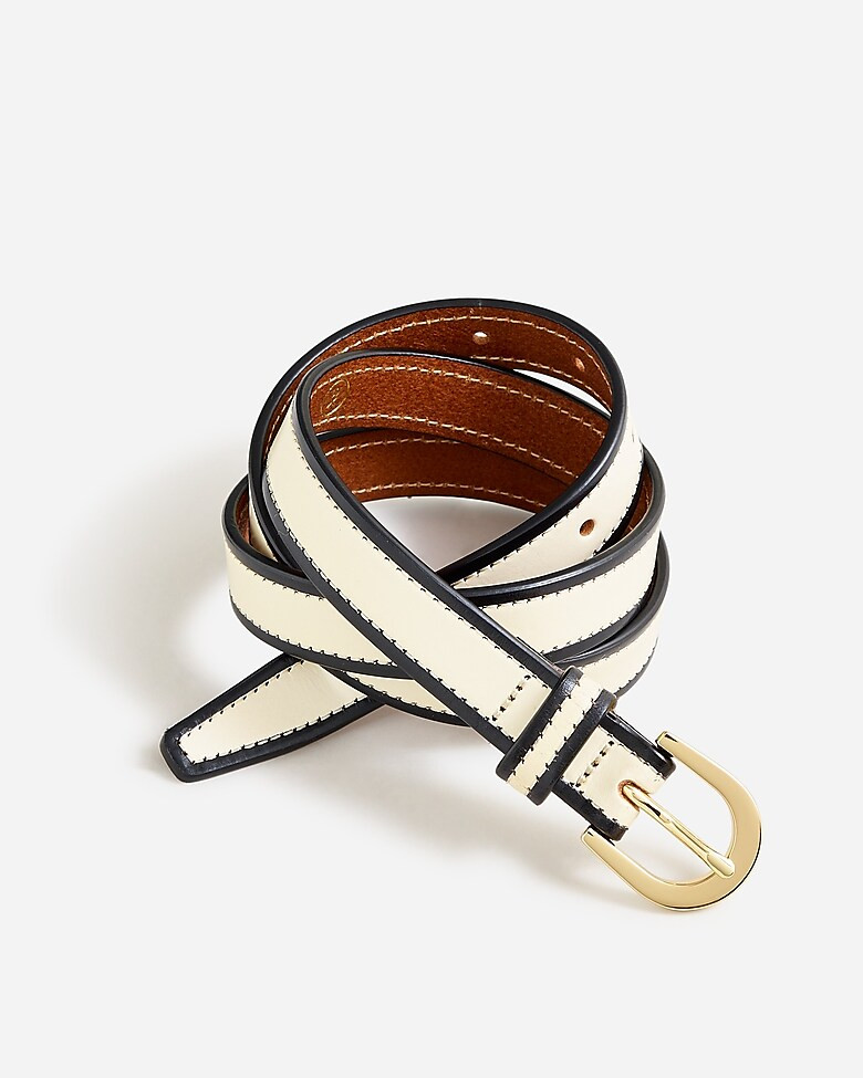 Slim classic belt in Italian leather | J. Crew US