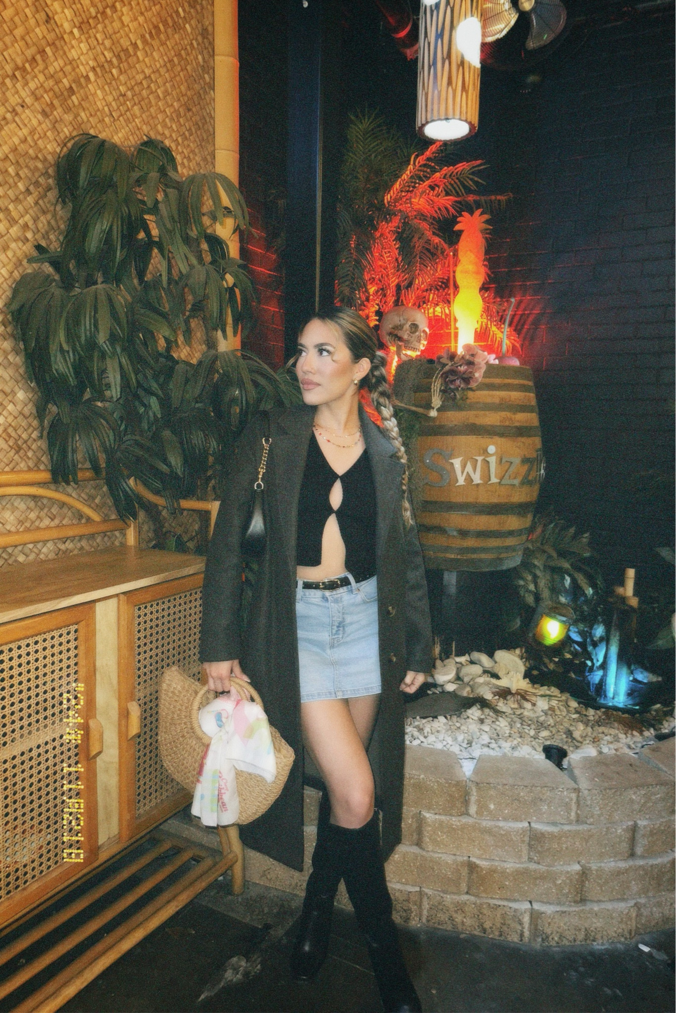 Going out outfit, dinner inspo outfit, coat outfit, skirt, black boots, 

#LTKStyleTip #LTKBeauty #LTKWorkwear