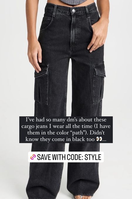 So much love for cargo jeans 🖤

#LTKsalealert #LTKstyletip