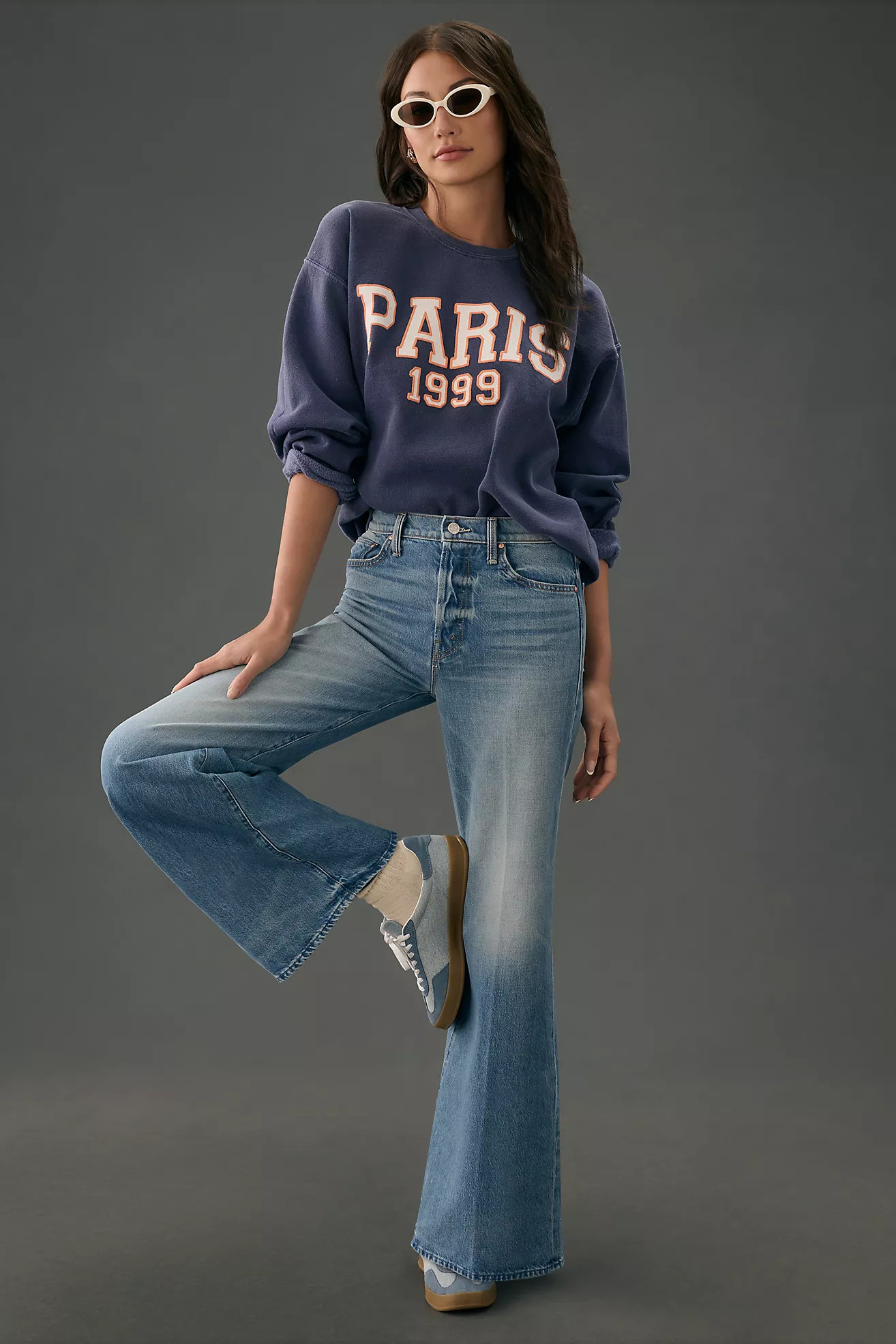 MOTHER The Tomcat Roller High-Rise Wide-Leg Jeans | Anthropologie (US)