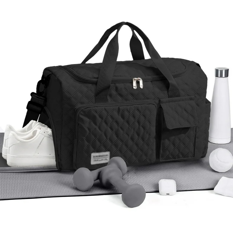 DAKIMOE Travel Duffle Bag for Women Men, Weekender Bags Carry on Gym Bag with Wet Pocket/Adjustab... | Walmart (US)