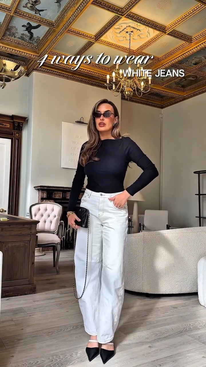 These jeans have quite literally become my entire personality. 4 new ways to wear for Spring 🫶🏻 

Save for inspo & comment SHOP if you’d like a link to them direct to your DM’s 🩷

#springoutfits #whitejeans #boyfriendjeans #asos #topshopoutfit