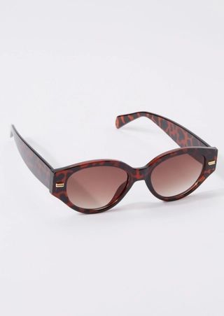 Tortoise Shell Micro Lens Round Frame Sunglasses-- Online Exclusive -- | rue21