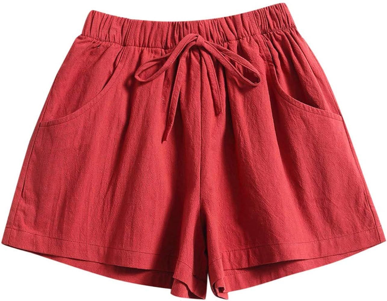 Gym Shorts Women's Shorts Summer Trendy Athletic Shorts Casual High Waisted Gym Lounge Running Sh... | Amazon (US)