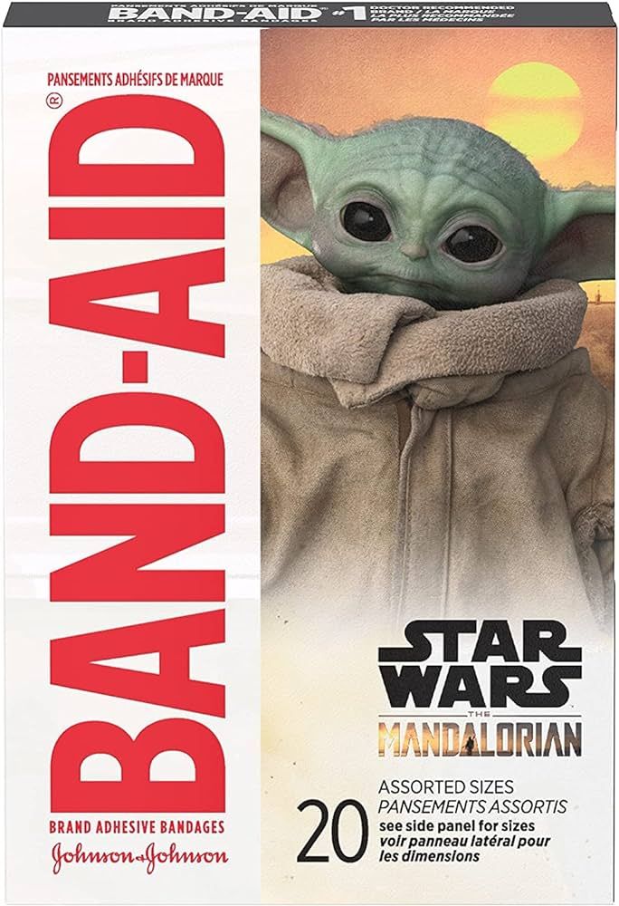 Band-Aid Brand Adhesive Bandages, Star Wars The Mandalorian, 20 ct | Amazon (US)