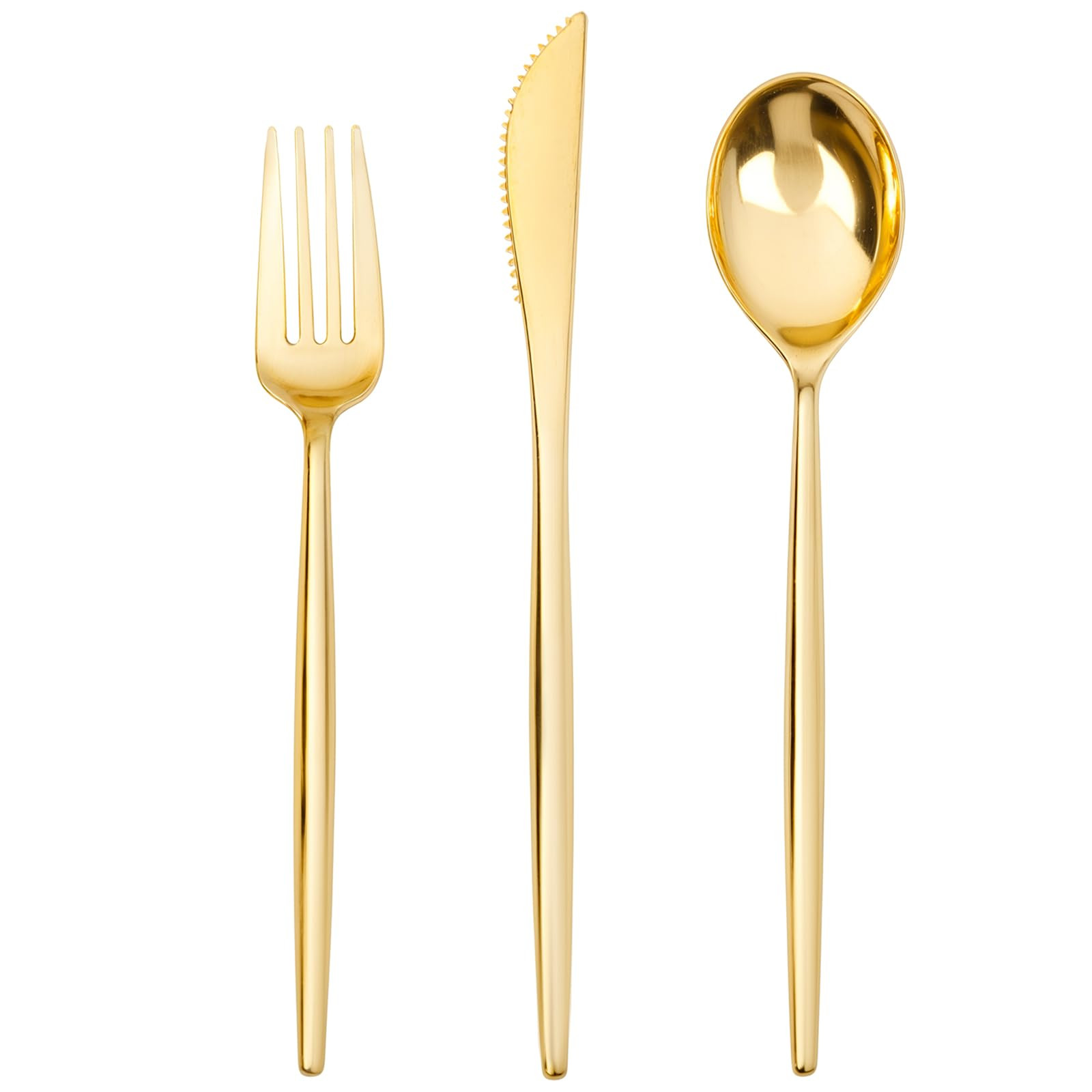 SUT 150PCS Gold Plastic Silverware, Plastic Utensils,Gold Silverware Disposable,Disposable Utensi... | Amazon (US)