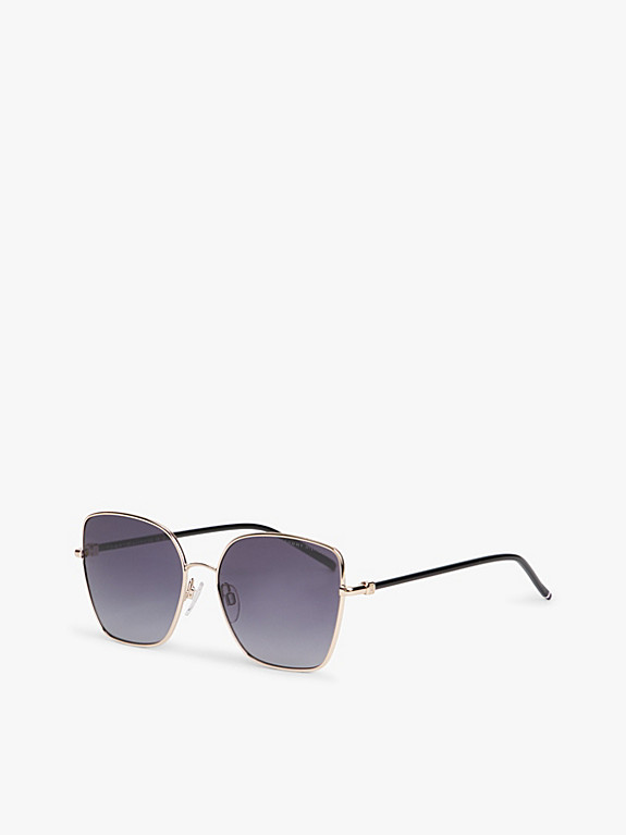 TH Monogram Cat Eye Sunglasses | Grey | Tommy Hilfiger | Tommy Hilfiger UK