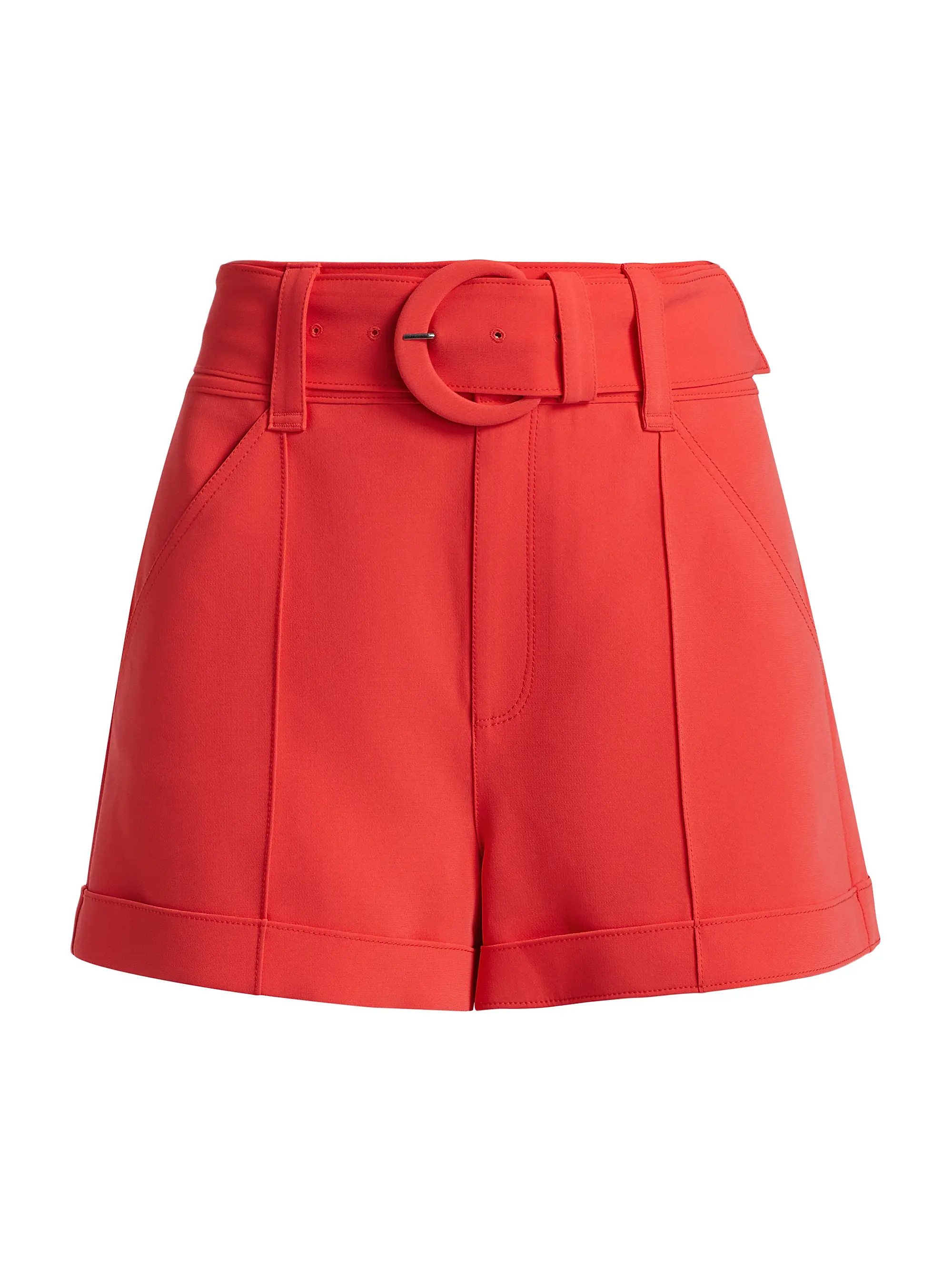 Aldi Belted High-Waisted Shorts | Saks Fifth Avenue