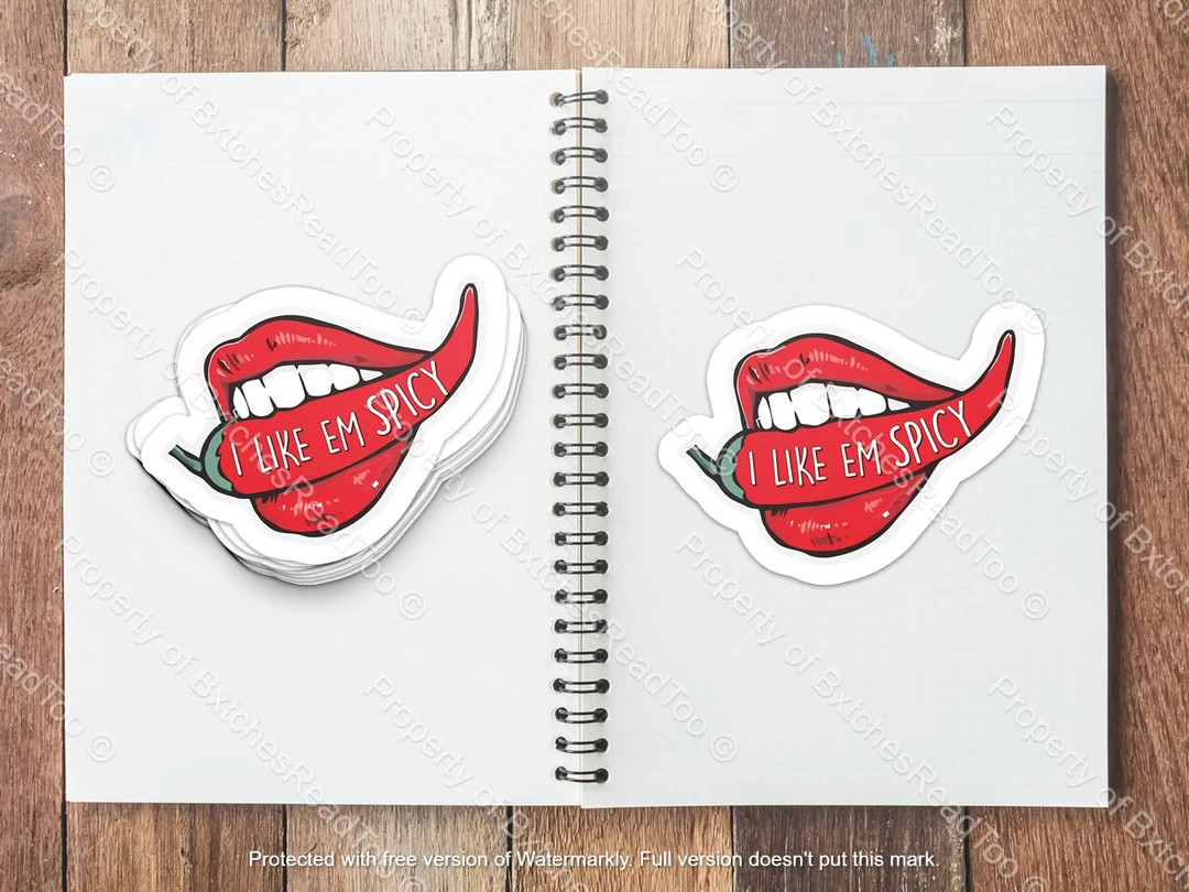I Like Em Spicy Smut Sticker  Kindle Sticker  Book Sticker  - Etsy | Etsy (US)