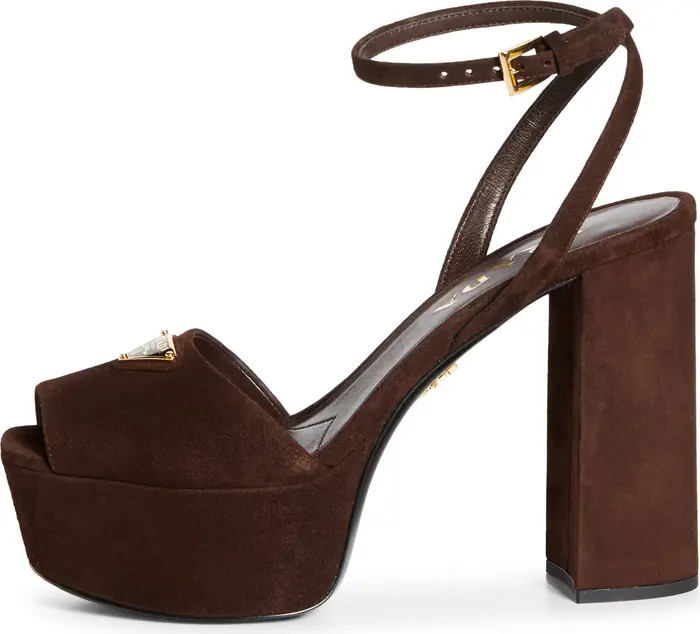 Prada Logo Platform Sandal (Women) | Nordstrom | Nordstrom