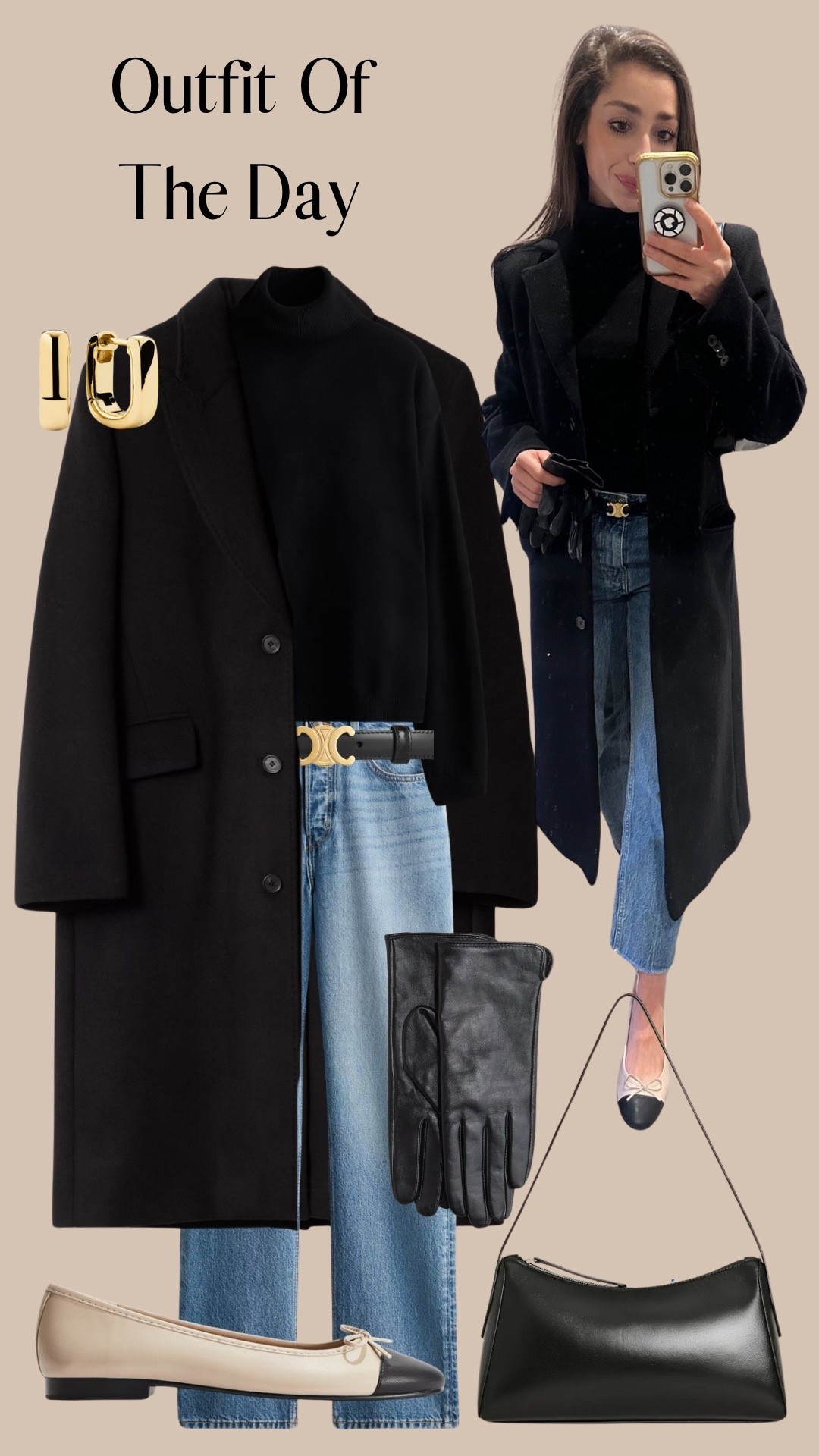 OOTD: & Other Stories coat, H&M jumper, H&M jeans, H&M pumps, Zara bag, Celine belt, M&S leather gloves, Mejuri earrings 

#LTKmodest #LTKstyletip #LTKwinter